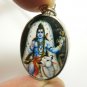 LORD SHIVA MAHADEV OM MAHADEVA GOD SIVA NANDI BLESS 1980s HINDU LOCKET NECKLACE