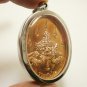 PHRA NARAI SONG KRUT BACK RAHU OM JUN THAI BIG LOCKET MAGIC BLESSED COIN PENDANT