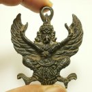 BIG GARUDA PHAYA KRUT BACK PHRA BENJAPAKEE MAGIC AMULET LIFE PROTECTION PENDANT