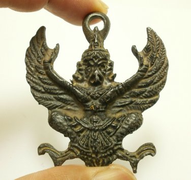 BIG GARUDA PHAYA KRUT BACK PHRA BENJAPAKEE MAGIC AMULET LIFE PROTECTION PENDANT