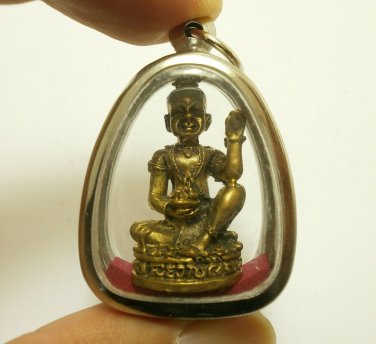 GUMAN THONG LP PIN THAI MAGIC AMULET CALL LUCKY MONEY WIN GAMBLE KUMAN PENDANT