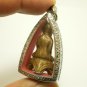 LAOS BUDDHA BLESSED 1920S CHIANGROONG AMULET PENDANT LUCKY HAPPY HEALING HEALTH