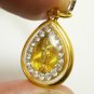 PHRA HAMYART PENDANT FOR PERSON BORN ON MONDAY BUDDHA THAI LUCKY YELLOW NECKLACE