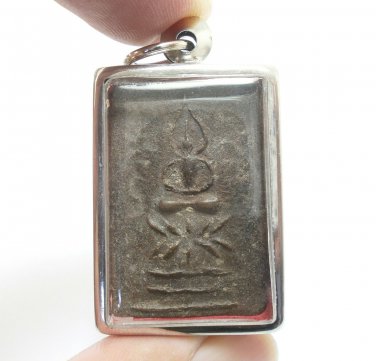 PHRA SOMDEJ LP KRAM BLESSED 1930S MAGIC TURTLE YANT AMULET PENDANT LUCKY CHARM