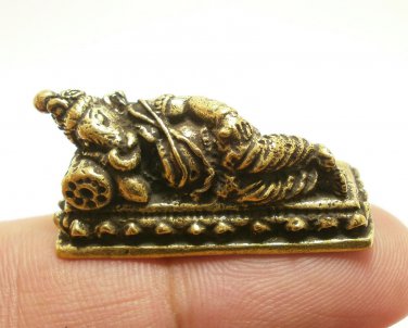 SLEEPING LORD GANESHA MINI FIGURINE AMULET HINDU GANAPATI GANESH GOD OF SUCCESS
