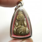 PHRA PIDTA PITTA CLOSE EYES BUDDHA BLEESED 1979 MAGIC YANT METAL AMULET PENDANT