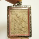 LP SUANG WITH LP SOY THAI BUDDHA SRISAKET AMULET RICH LUCKY REAL BLESSED PENDANT