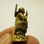 SAI BABA OF SHIRDI MINI STATUE FIGURINE SPIRITUAL MASTER OM BLESSED BRASS AMULET
