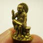 SAI BABA OF SHIRDI MINI STATUE FIGURINE SPIRITUAL MASTER OM BLESSED BRASS AMULET