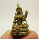 GREEN TARA MINI STATUE FIGURINE MOTHER WISDOM SUCCESS BRASS BLESSED TINY AMULET