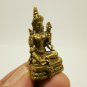 GREEN TARA MINI STATUE FIGURINE MOTHER WISDOM SUCCESS BRASS BLESSED TINY AMULET