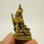GREEN TARA MINI STATUE FIGURINE MOTHER WISDOM SUCCESS BRASS BLESSED TINY AMULET