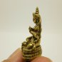 GREEN TARA MINI STATUE FIGURINE MOTHER WISDOM SUCCESS BRASS BLESSED TINY AMULET