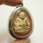 PRA SANGKAJAI HAPPY SMILE BUDDHA REAL BLESS THAI AMULET PENDANT LUCKY RICH MONEY