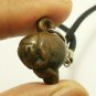 PHRA PIDTA PITTA CLOSE EYES BUDDHA BLESS 1988 THAI BRASS AMULET PENDANT NECKLACE
