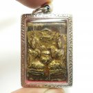 DUO NANGKWAK BLESSED IN 1942 LADY CALL MONEY FORTUNE THAI AMULET 2 MAGIC PENDANT