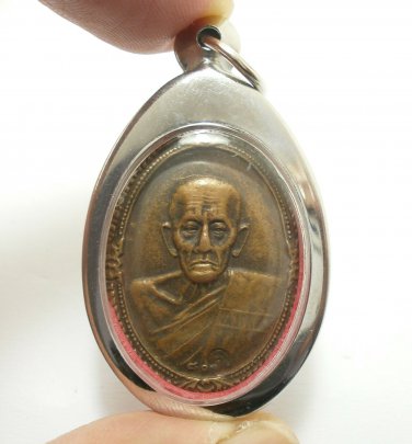 KRUBA KUMTAN COIN BLESSED 1975 THAI CHIANGMAI MAGIC BUDDHA  REAL AMULET PENDANT