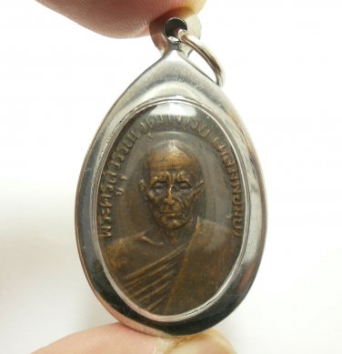 LP MUI WAT DONRAI TEMPLE THAI 1969 AMULET PROTECTION LUCKY RICH MIRACLE PENDANT