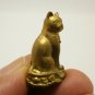 MAGIC LUCKY CAT MINI FIGURINE LOVE AMULET MIRACLE BLESSED 1980S THAI CHARM GIFT