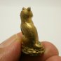 MAGIC LUCKY CAT MINI FIGURINE LOVE AMULET MIRACLE BLESSED 1980S THAI CHARM GIFT