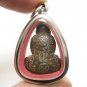 LP KRON PIDTA METAL 1960s CLOSE EYES BUDDHA CRON TOK RAJA THAI LUCKY PENDANT (3)