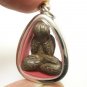 LP KRON PIDTA METAL 1960s CLOSE EYES BUDDHA CRON TOK RAJA THAI LUCKY PENDANT (3)