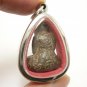 LP KRON PIDTA METAL 1960s CLOSE EYES BUDDHA CRON TOK RAJA THAI LUCKY PENDANT (3)