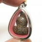 LP KRON PIDTA METAL 1960s CLOSE EYES BUDDHA CRON TOK RAJA THAI LUCKY PENDANT (3)