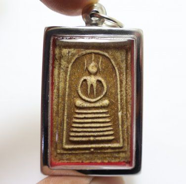 PHRA SOMDEJ GATECHAIYO BLESSED 1978 2521 BE. THAI BUDDHA AMULET POWERFUL PENDANT