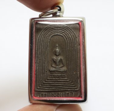 PHRA SOMDEJ KAMPANG KAEW LP JONG BLESSED 1961 THAI BUDDHA AMULET SUCCESS PENDANT