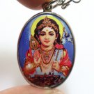 BABY SKANDA LORD MURUGAN BIG PENDANT MURUGA KARTIKEYA HINDU GOD OF WAR NECKLACE