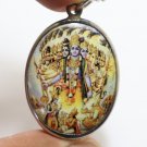 VISHVARUPA BIG PENDANT UNIVERSAL OMNI FORM OF GOD DEITY VISHNU HINDU AUM AMULET