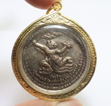 LORD HANUMAN LP PIEN BLESSED MONKEY GOD KING MUAY THAI LIFE PROTECTION PENDANT