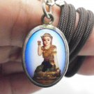 NANGKWAK BLESSED 1980s LADY CALL MONEY FORTUNE YANT THAI AMULET MAGIC NECKLACE