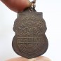 LP PETCH KO PHA NGUN COIN BLESSED 1920 SURAT THANI THAI YANT BUDDHA CROWN AMULET