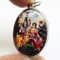 LORD SHIVA PARVATI GANESHA BIG PENDANT GOD SIVA FAMILY OM VISHNU BLESSING LOCKET