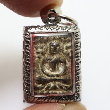 LP SUK BLESSED 1897 SAMADHI BUDDHA THAI SOOK ANTIQUE LUCKY AMULET SMALL PENDANT