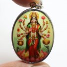 MAHALAKSHMI BIG PENDANT LAXMI DEVI HINDU GODDESS RICH LUCKY LAKSHMI BLESS AMULET