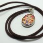 LORD HANUMAN OPEN CHEST SHOW RAMA SITA IN HEART RAMAYANA DEVOTEES OM AUM PENDANT