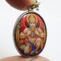 LORD HANUMAN OPEN CHEST SHOW RAMA SITA IN HEART RAMAYANA DEVOTEES OM AUM PENDANT