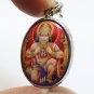 LORD HANUMAN OPEN CHEST SHOW RAMA SITA IN HEART RAMAYANA DEVOTEES OM AUM PENDANT