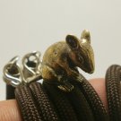 TINY MUSHIKA MOUSE MOUNT RAT OF LORD GANESHA SUCCESS GOD AMULET NECKLACE