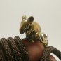 TINY MUSHIKA MOUSE MOUNT RAT OF LORD GANESHA SUCCESS GOD AMULET NECKLACE