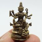 PHRA PHROM MINI BRASS AMULET BLESSED LORD BRAHMA GOD OF CREATION HINDU TRIMURTI