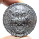 PHRA LP PERN TIGER BIG COIN BLESS 1998 MUAY THAI STRONG MAGIC PROTECTION AMULET