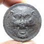 PHRA LP PERN TIGER BIG COIN BLESS 1998 MUAY THAI STRONG MAGIC PROTECTION AMULET