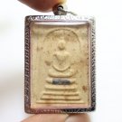 SOMDEJ LP PHROM 1973 PENDANT 1 MAGIC TAKRUT BACK SATANG YANT THAI BUDDHA AMULET