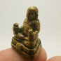 HAPPY BUDDHA MINI STATUE TINY THAI AMULET SANGKAJAI HOTEI BUDAI LUCKY MONEY RICH