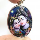 LORD SHIVA MAA PARVATI SKANDA MURUGAN GANESHA BIG PENDANT GOD FAMILY OM NECKLACE