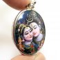 LORD SHIVA MAA PARVATI SKANDA MURUGAN GANESHA BIG PENDANT GOD FAMILY OM NECKLACE